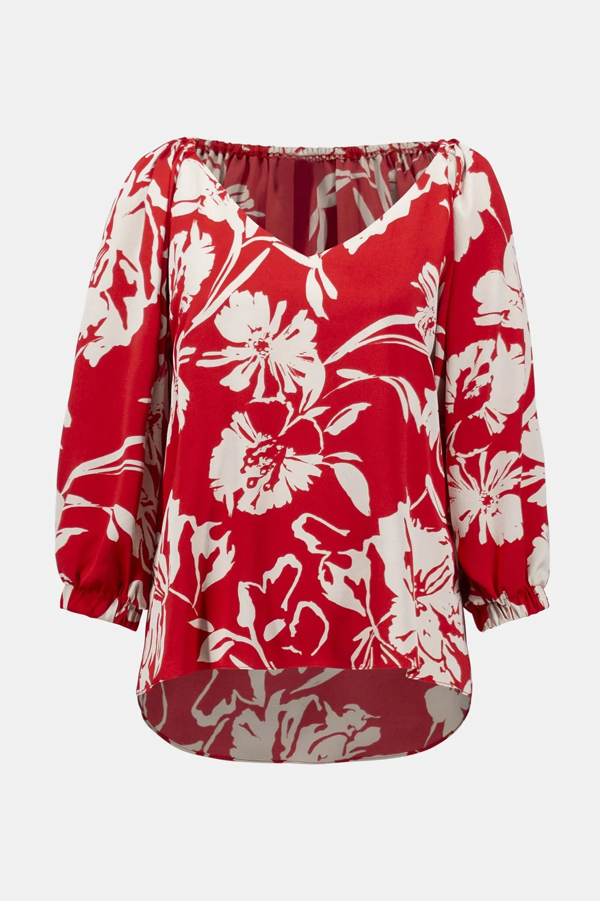 Satin Floral Print Straight Top sold by French Cuff product image thumbnail 5
