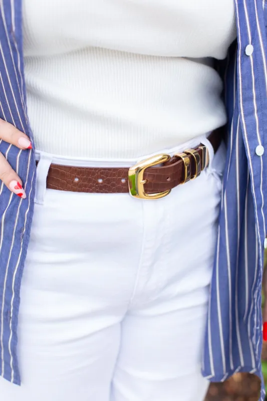 Brown with Gold Belt sold by French Cuff