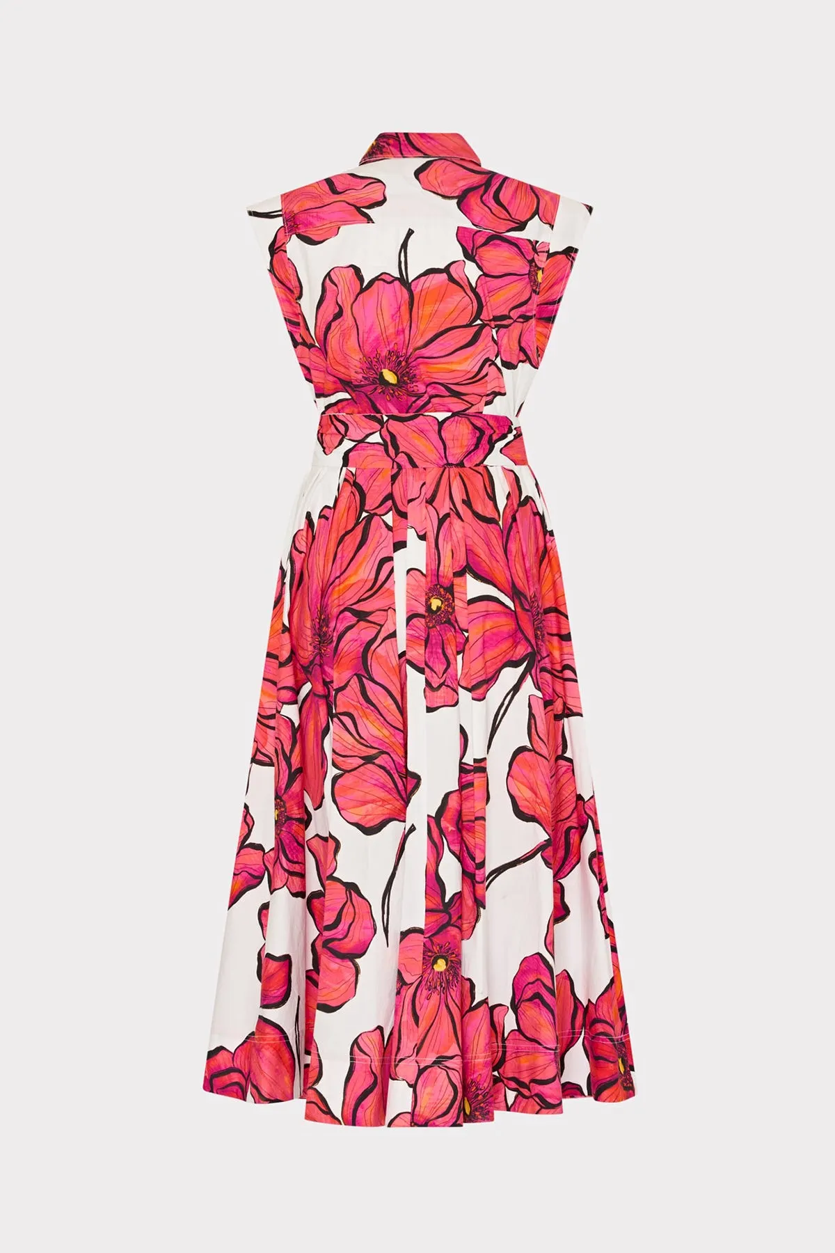 Jules Windflower Pastel Poplin Midi Dress sold by French Cuff product image thumbnail 4