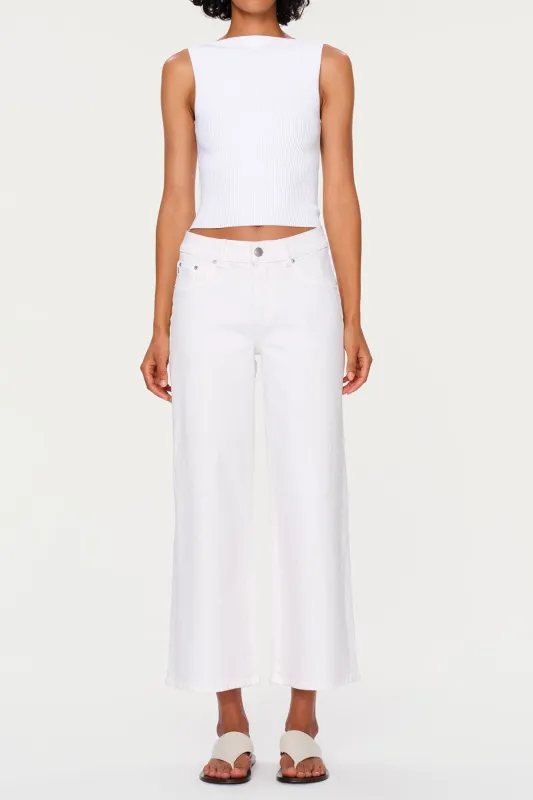 Hepburn Wide Leg, Mid Rise Ankle sold by French Cuff
