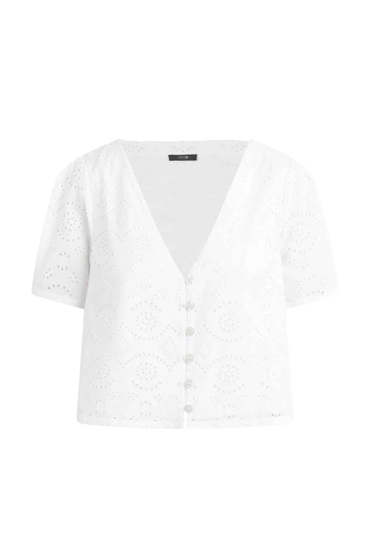 The Halle Short Sleeve Eyelet Blouse sold by French Cuff product image thumbnail 5