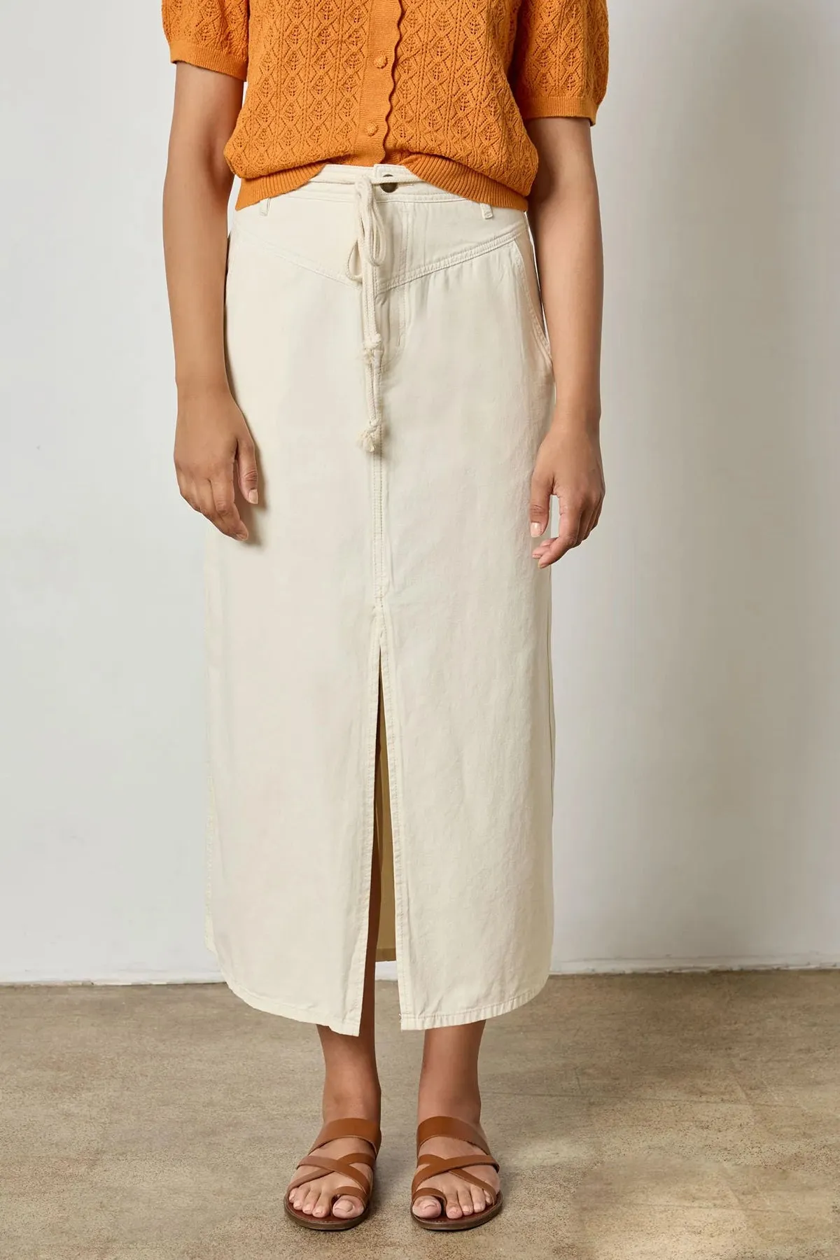 Yoke Waist Maxi Skirt sold by French Cuff product image thumbnail 3