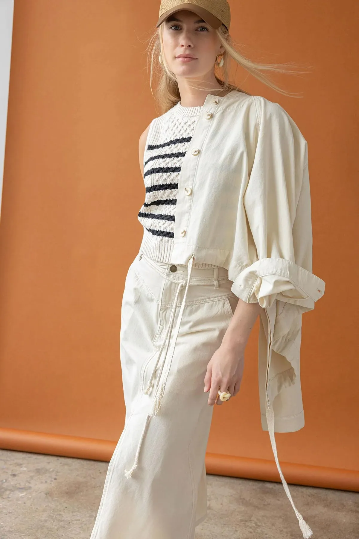 Yoke Waist Maxi Skirt sold by French Cuff product image thumbnail 2