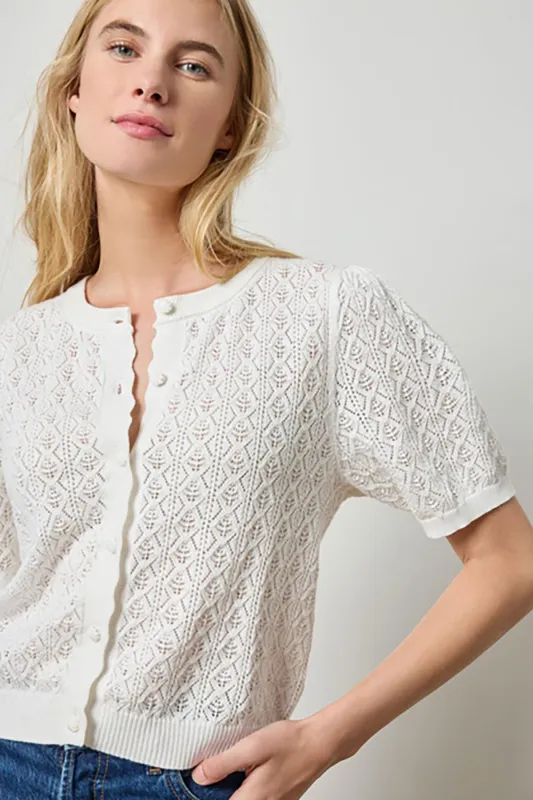 Pointelle Cardigan sold by French Cuff