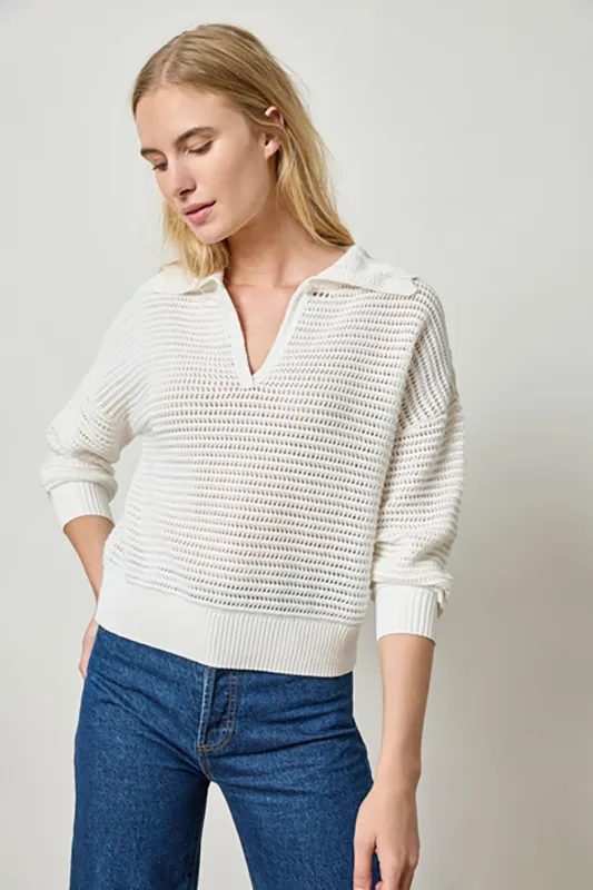 Scalloped Collar Sweater sold by French Cuff