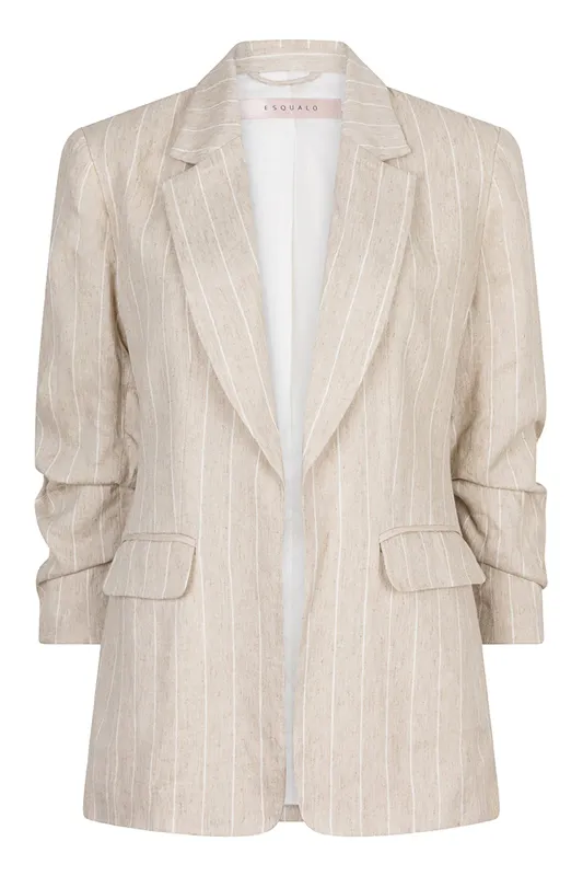 Linen Stripe Blazer sold by French Cuff