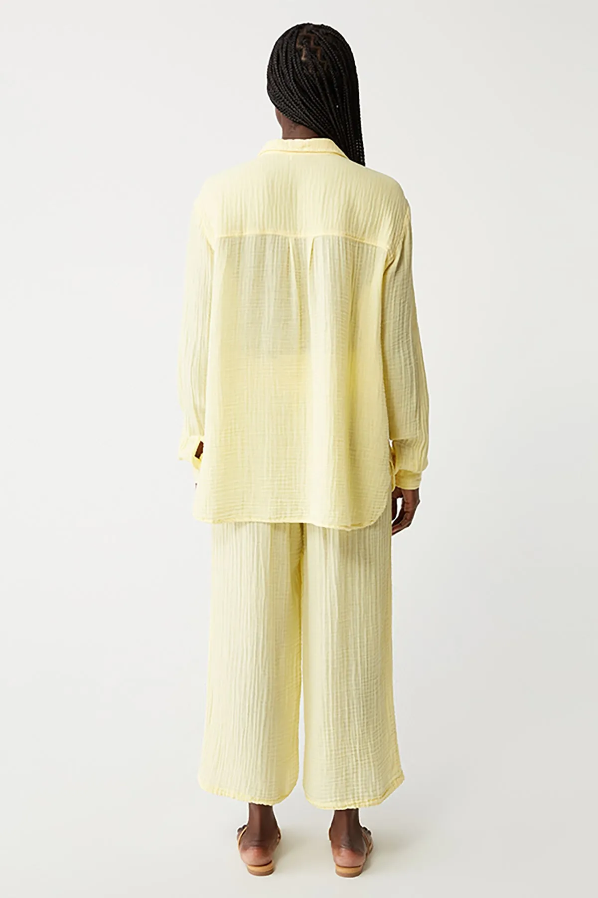 Medina Smocked Waist Cropped Pant sold by French Cuff product image thumbnail 4