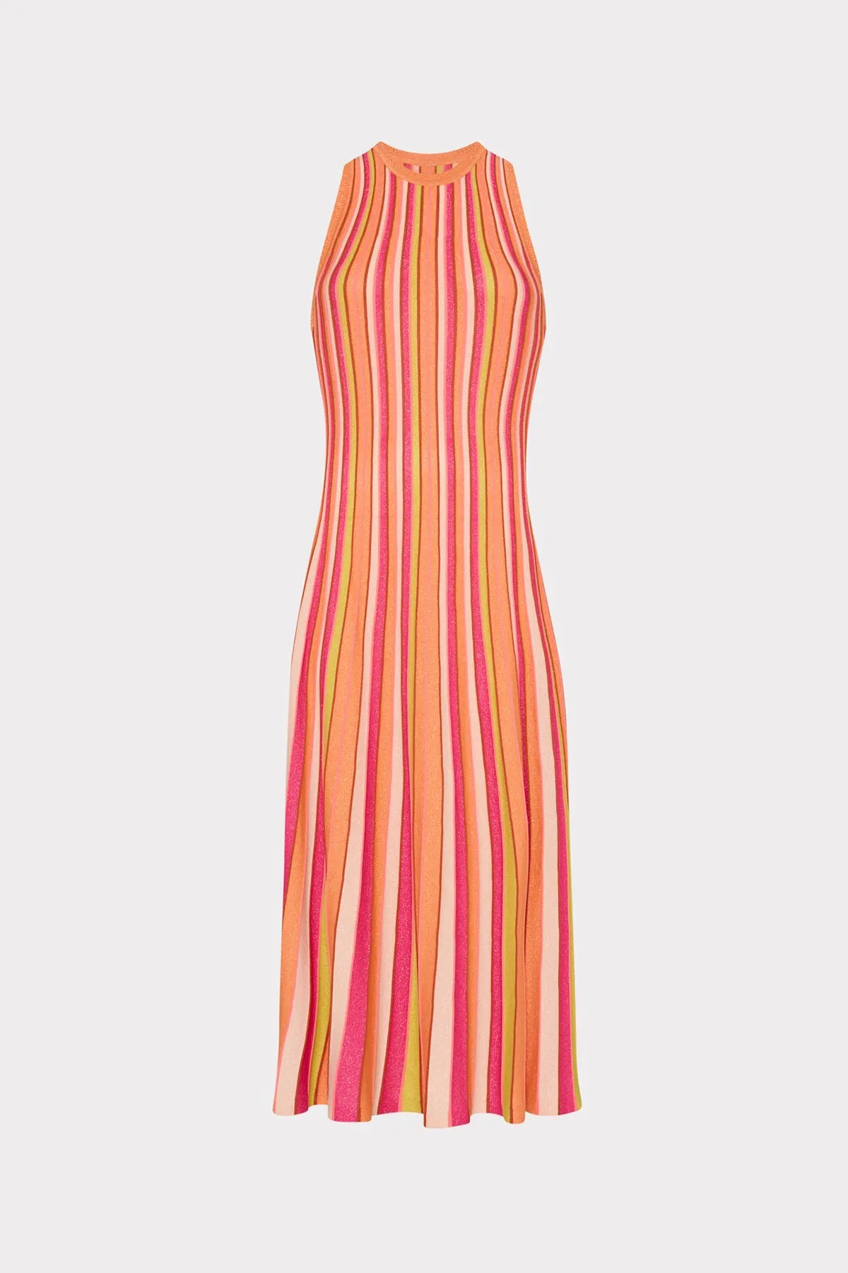Multi Color Stripe Sleeveless Midi Dress sold by French Cuff product image thumbnail 3