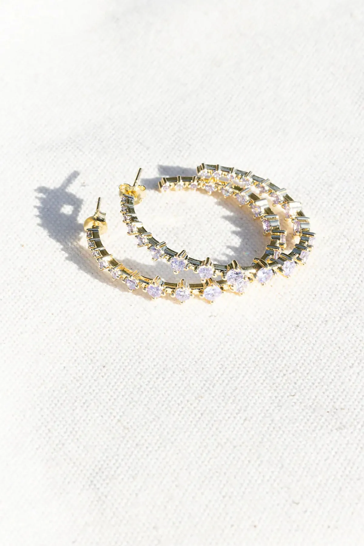 Dream Lover Hoops, Amethyst sold by French Cuff