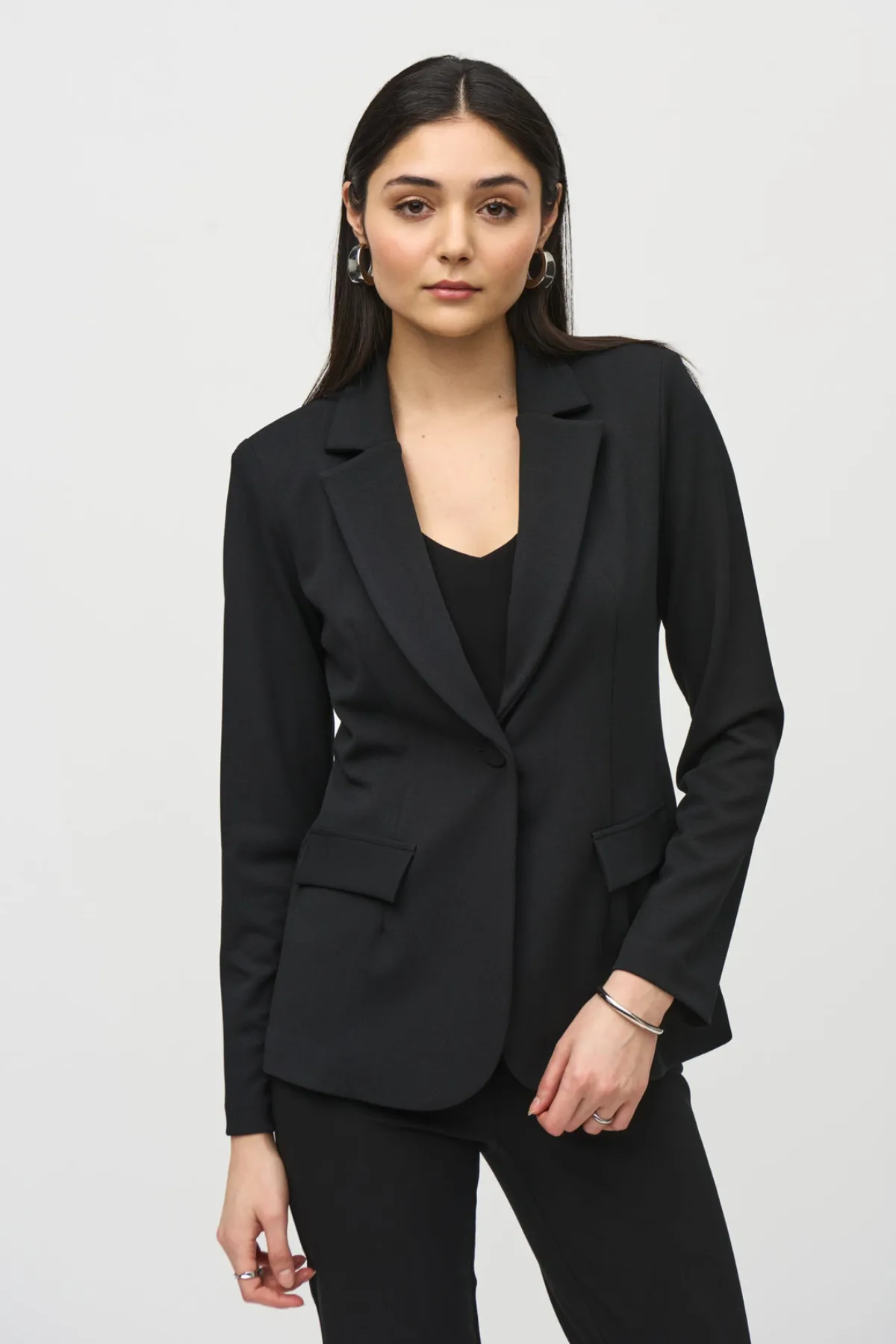 Scuba Crepe Fitted Blazer sold by French Cuff