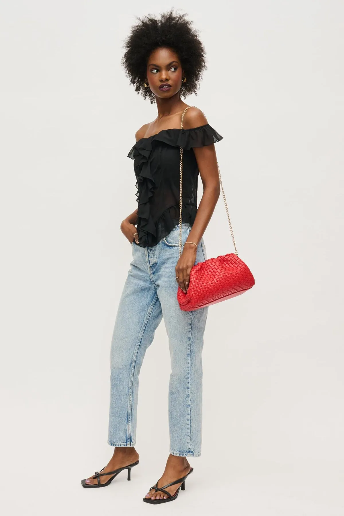 Tate Woven Frame Clutch sold by French Cuff product image thumbnail 3