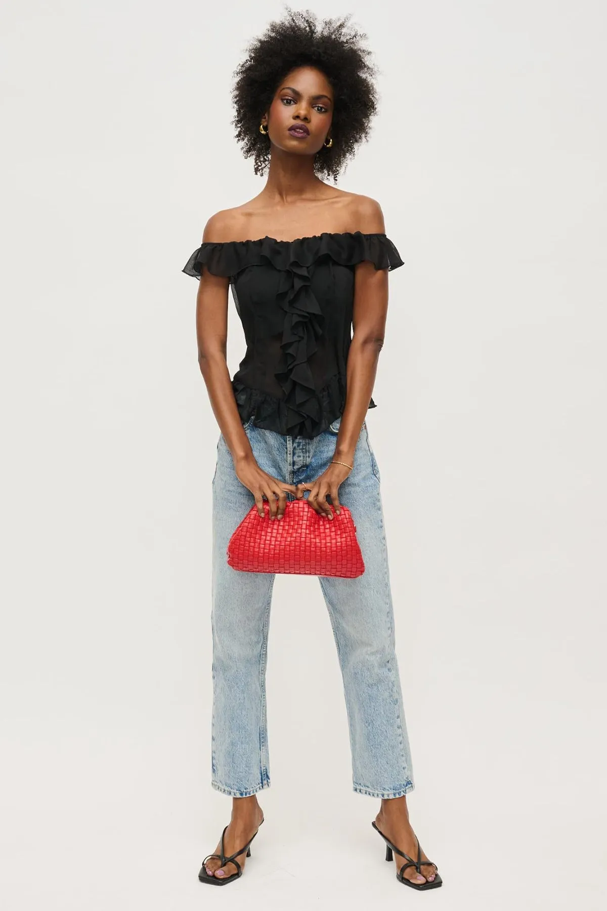 Tate Woven Frame Clutch sold by French Cuff product image thumbnail 2