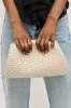 Tate Woven Frame Clutch sold by French Cuff