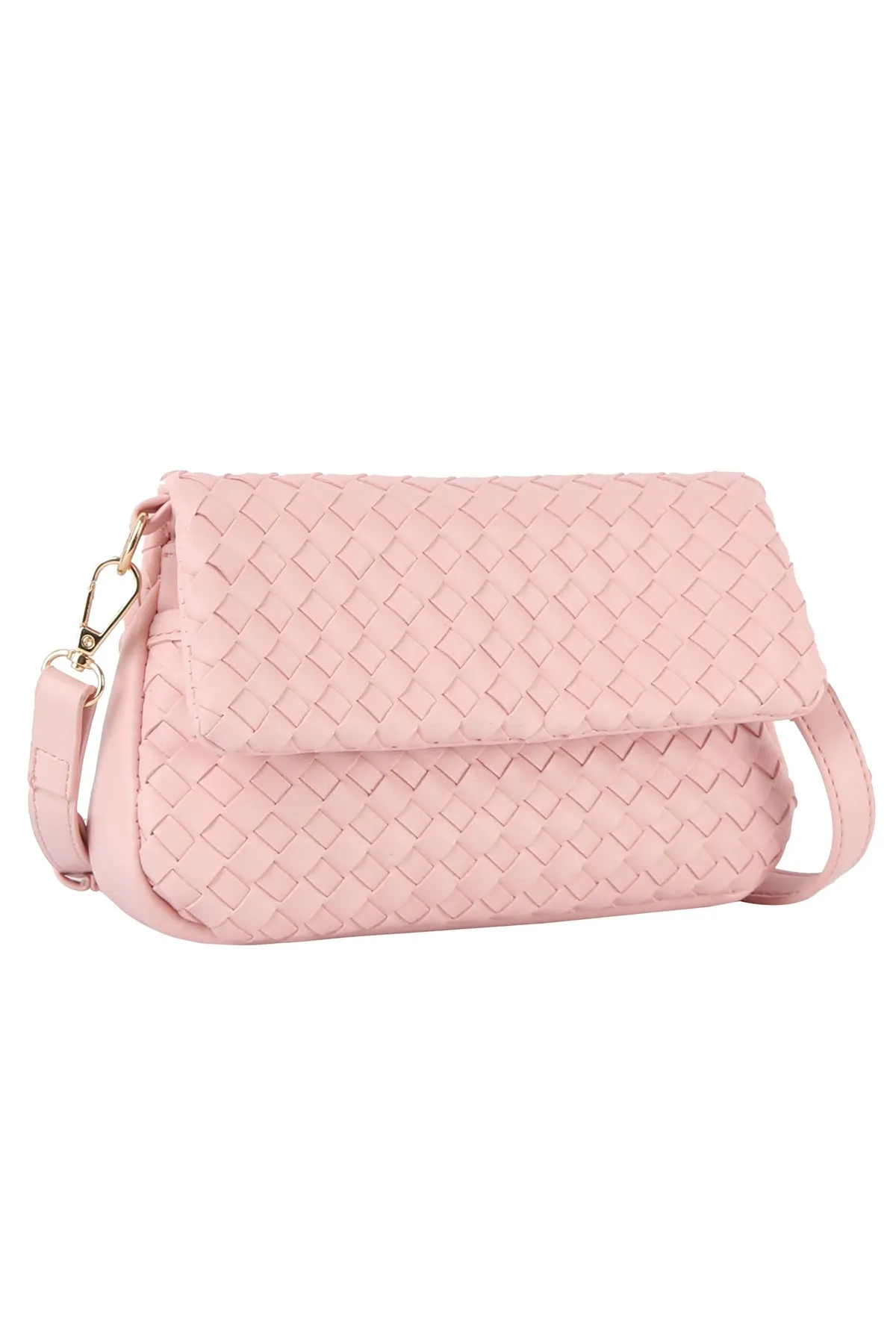 Woven Flap Over Clutch sold by French Cuff