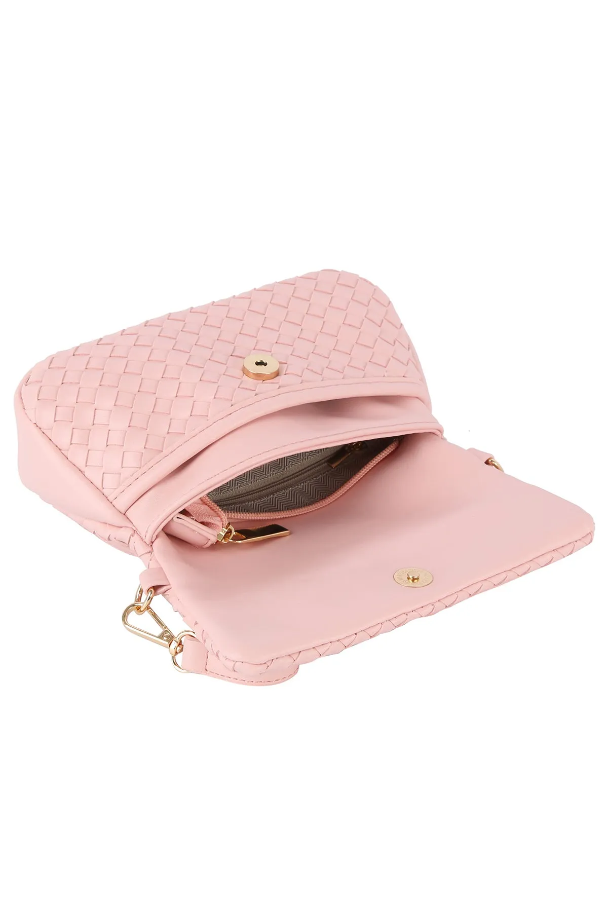 Woven Flap Over Clutch sold by French Cuff product image thumbnail 4