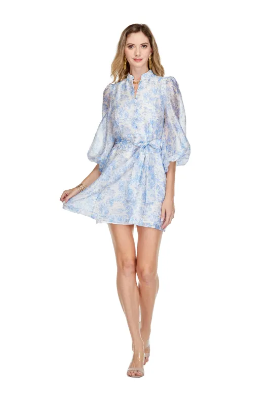 Blue Bashful Long Sleeve Dress sold by French Cuff