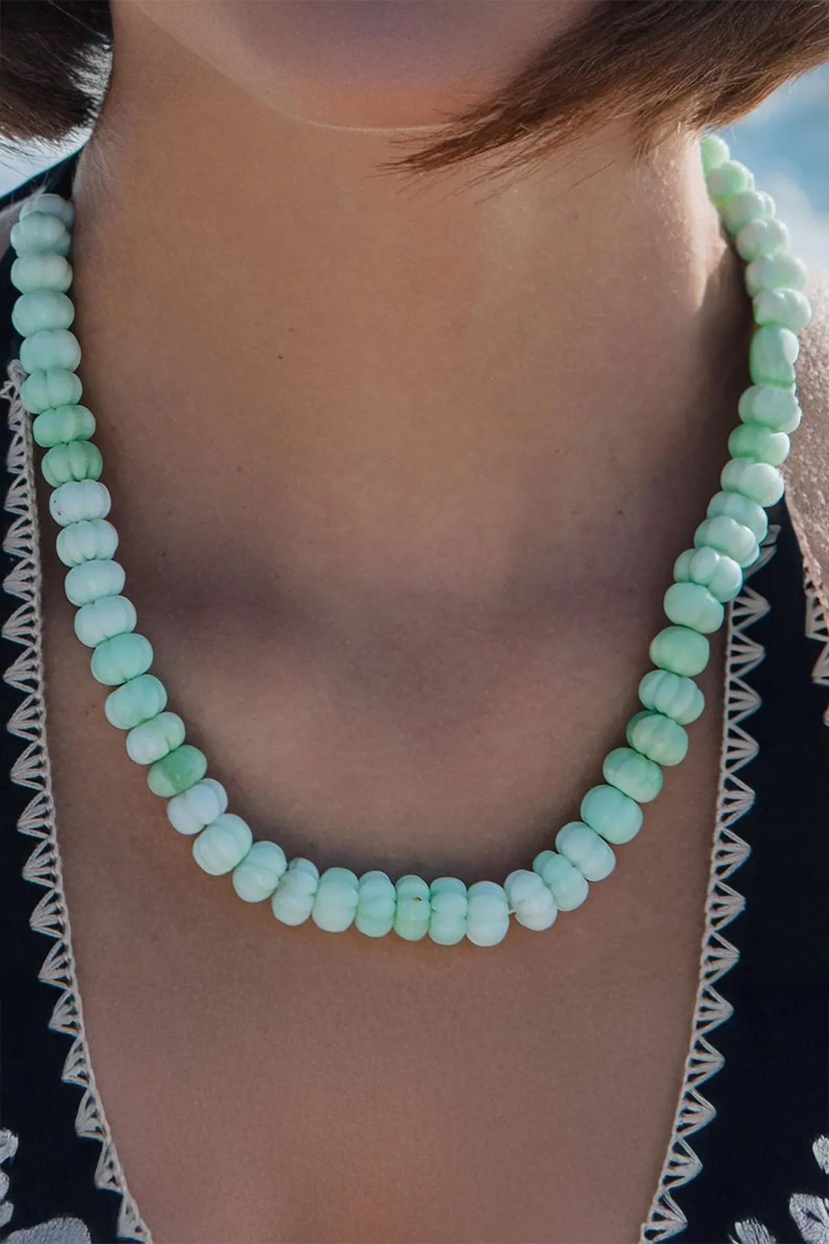 Carved Opal Strand sold by French Cuff