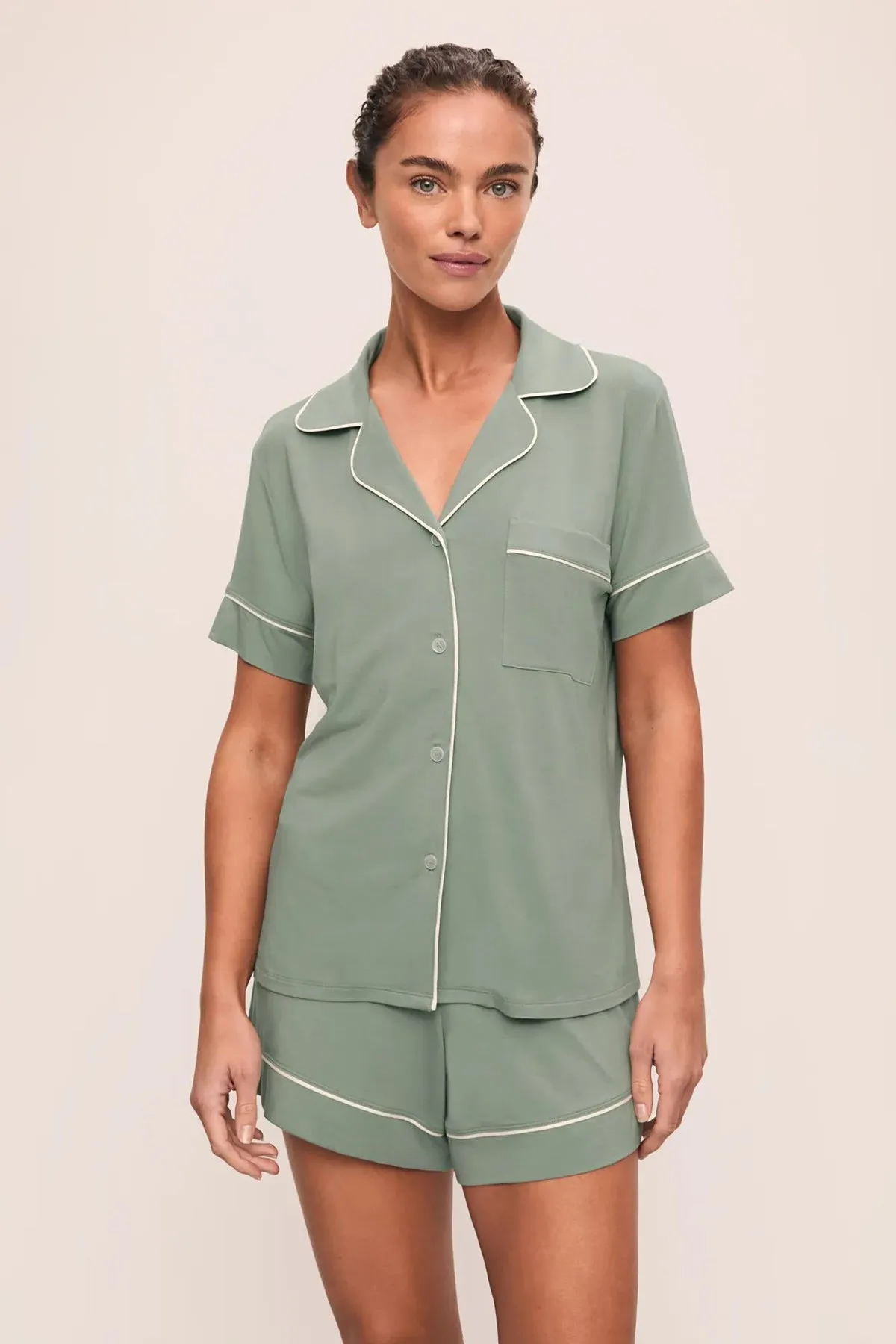 Gisele Relaxed Short PJ Set sold by French Cuff