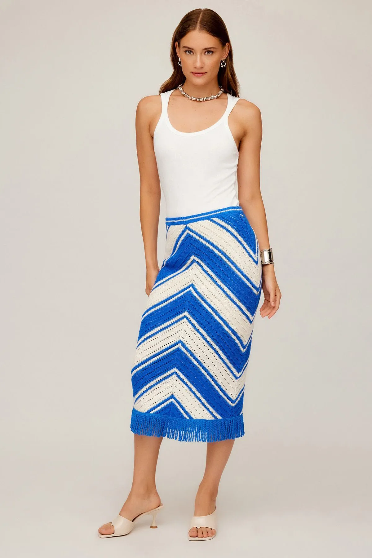 Amber Crochet Skirt sold by French Cuff