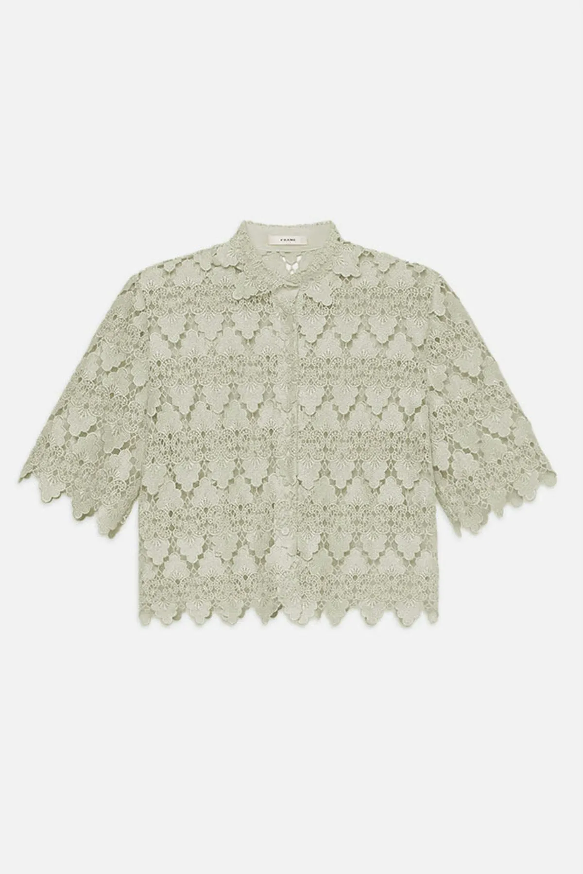 The Lace Button Up Shirt sold by French Cuff