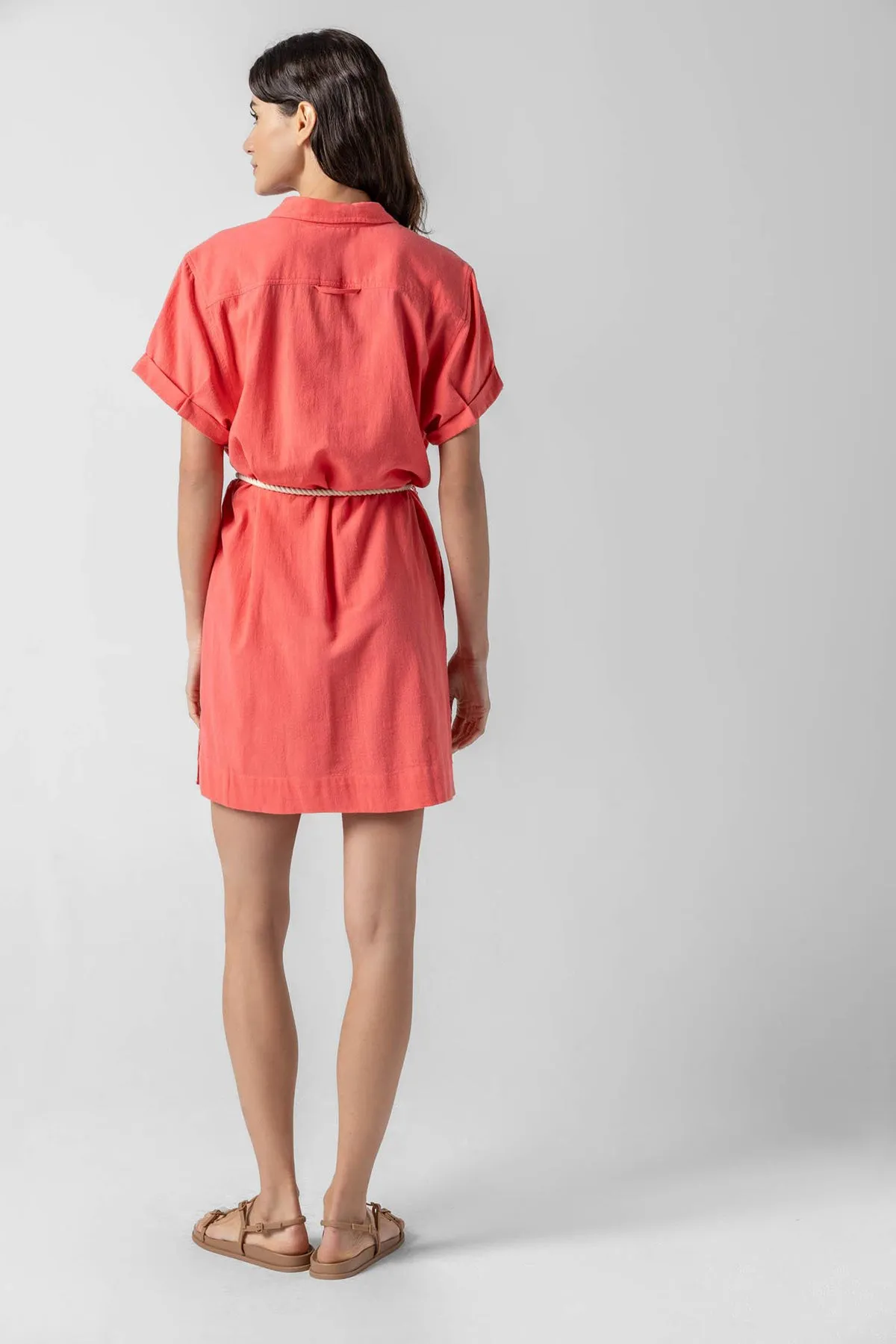 Half Placket Shirt Dress sold by French Cuff product image thumbnail 3