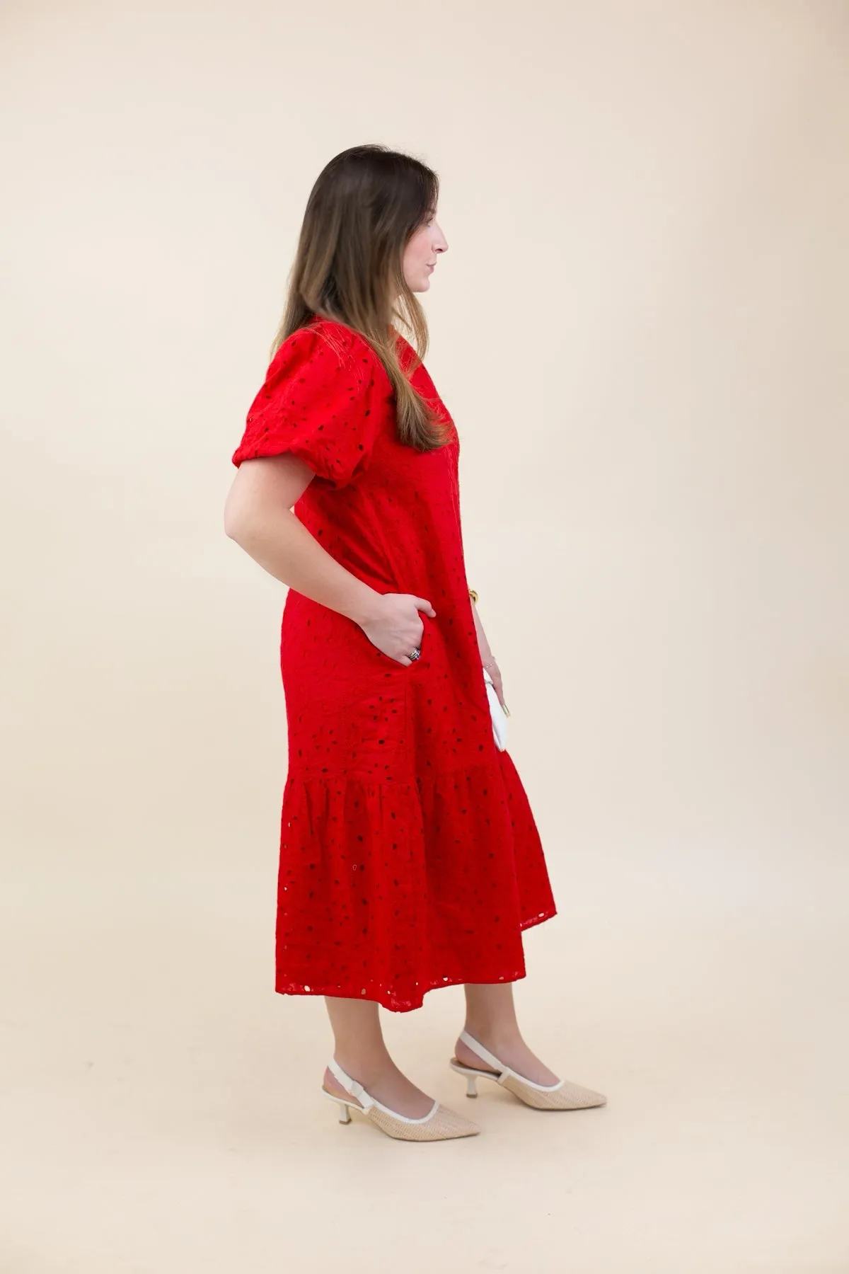 Eyelet Midi Dress sold by French Cuff product image thumbnail 2