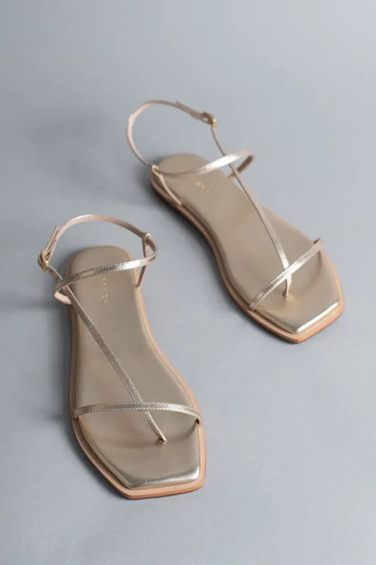 Alayta Square-Toe Naked Sandal sold by French Cuff