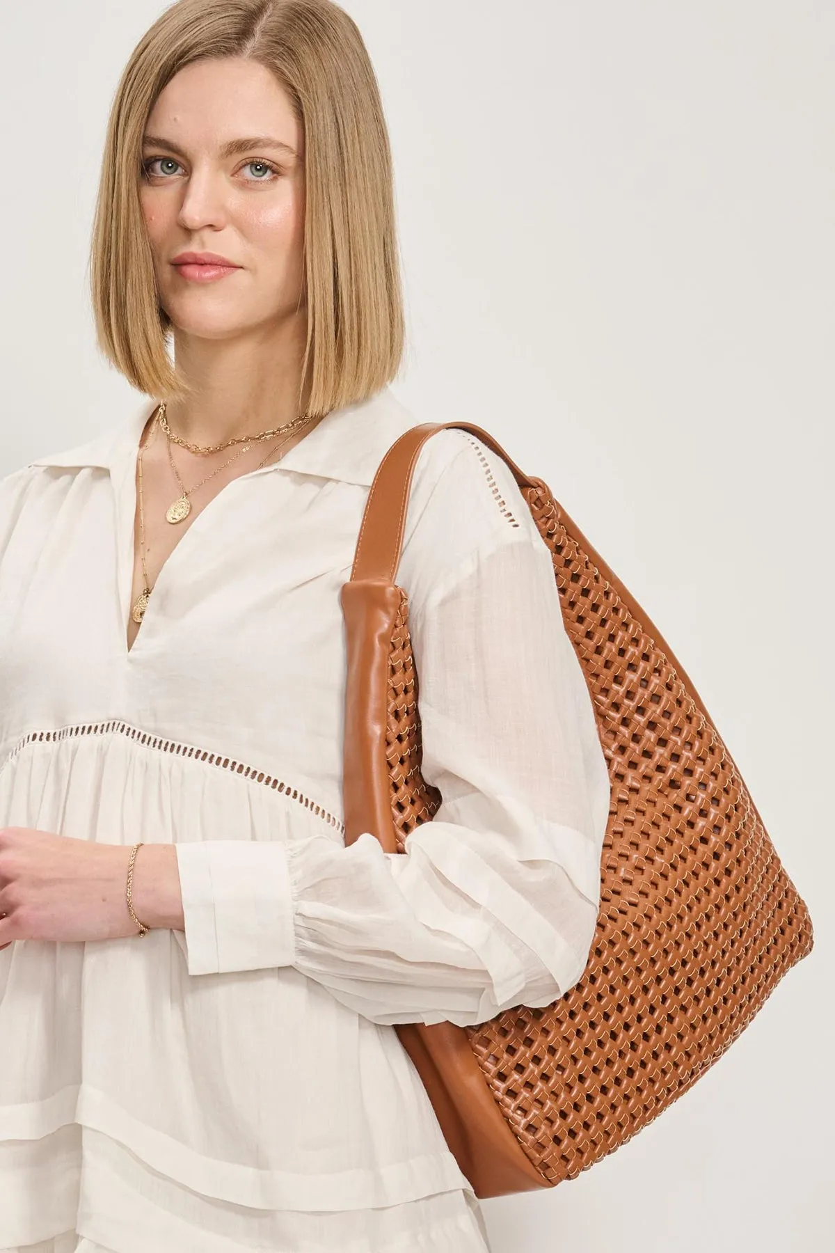 Renne Knot Woven Hobo sold by French Cuff product image thumbnail 3