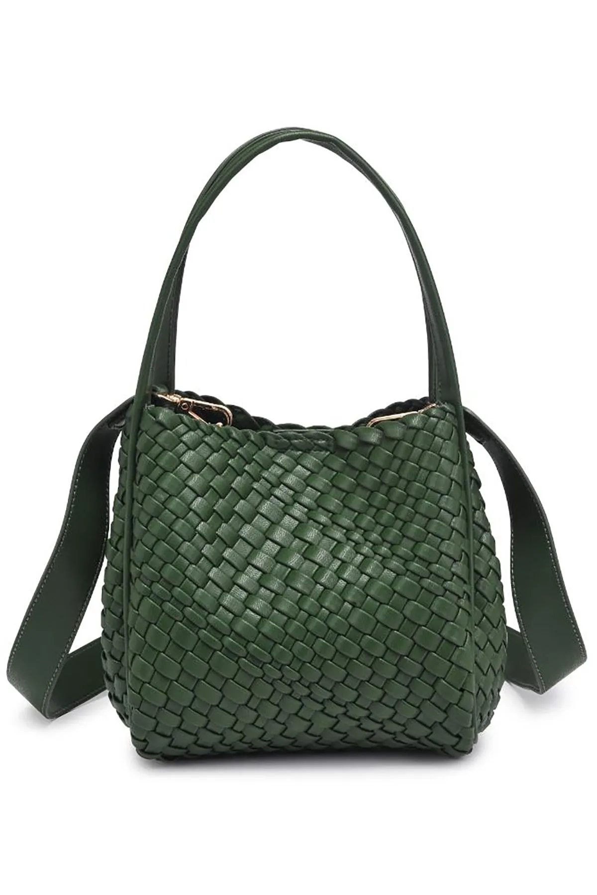Roxy Woven Double Handle Woven Crossbody sold by French Cuff product image thumbnail 5