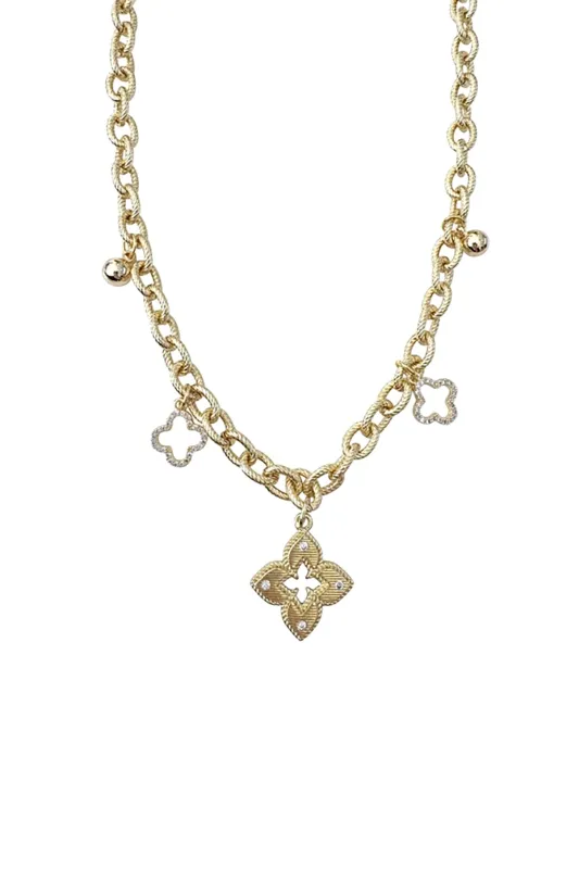 Dua Clover Charm Necklace sold by French Cuff