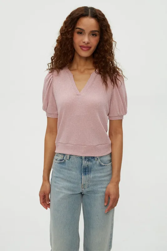 Quinn Puff Sleeve Top sold by French Cuff