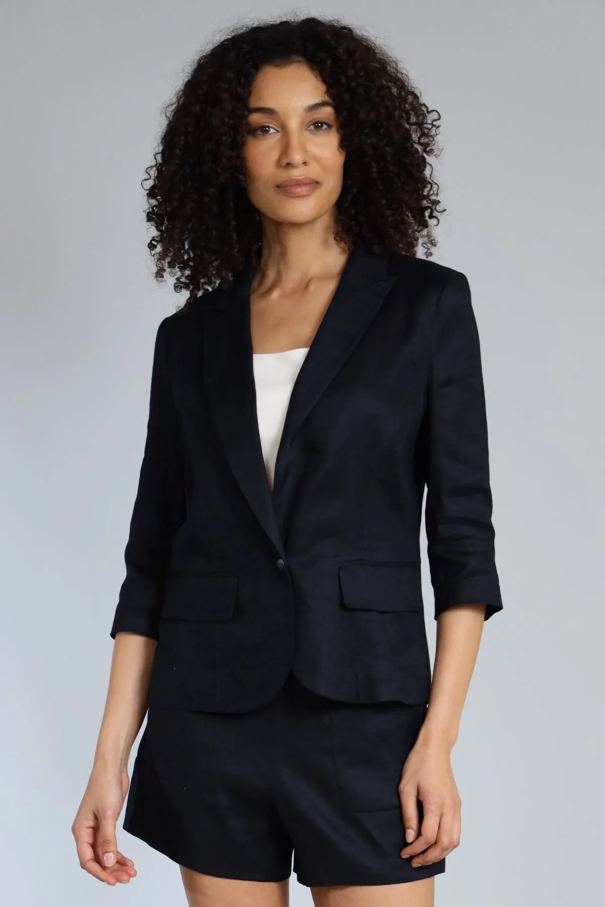 Stretch Linen Twill Blazer sold by French Cuff