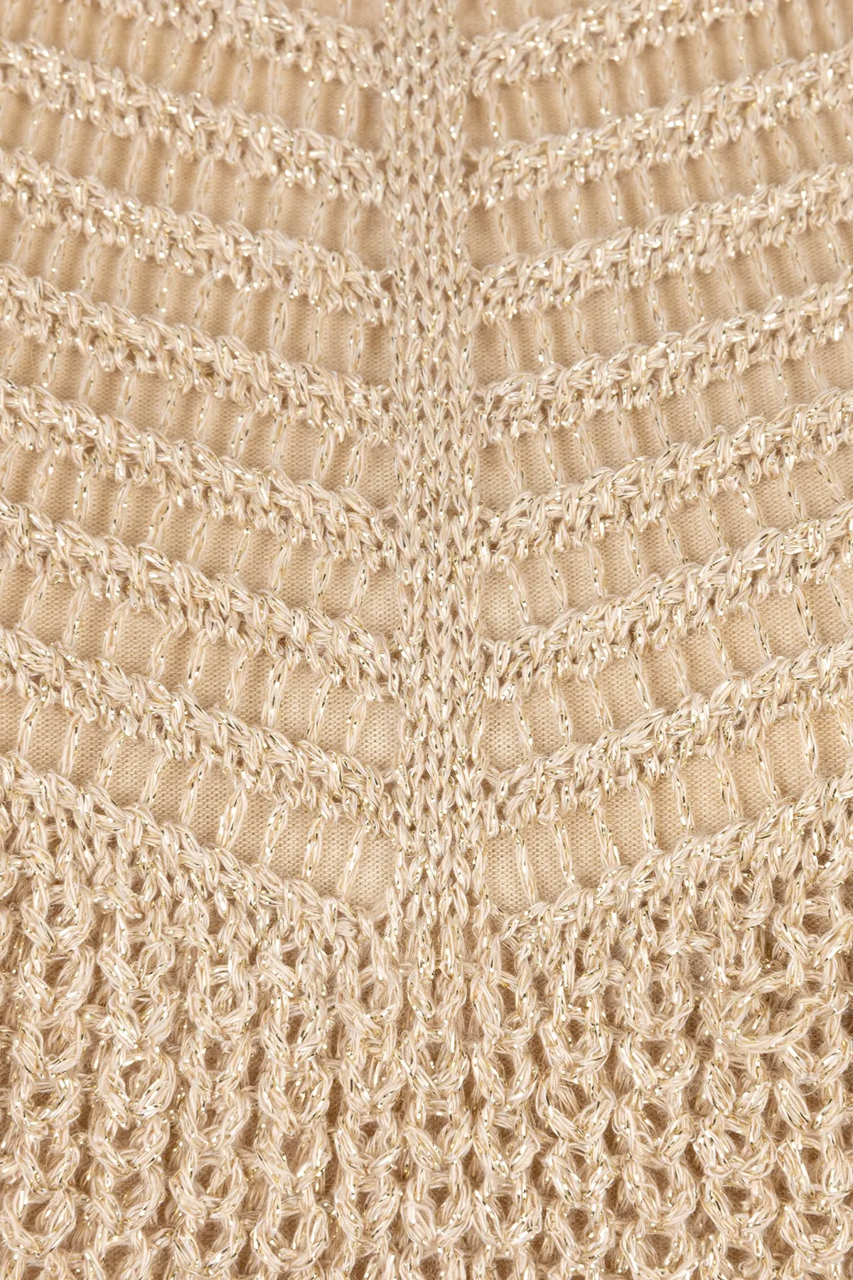 Double V Lurex Knitted Top sold by French Cuff product image thumbnail 5