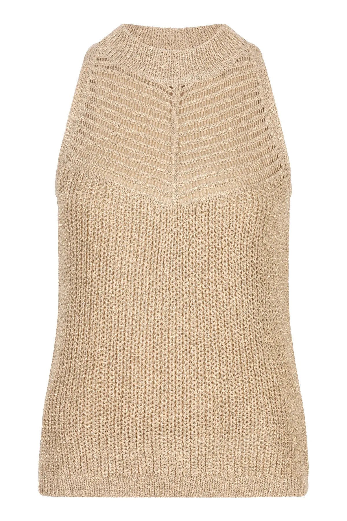 Double V Lurex Knitted Top sold by French Cuff product image thumbnail 4