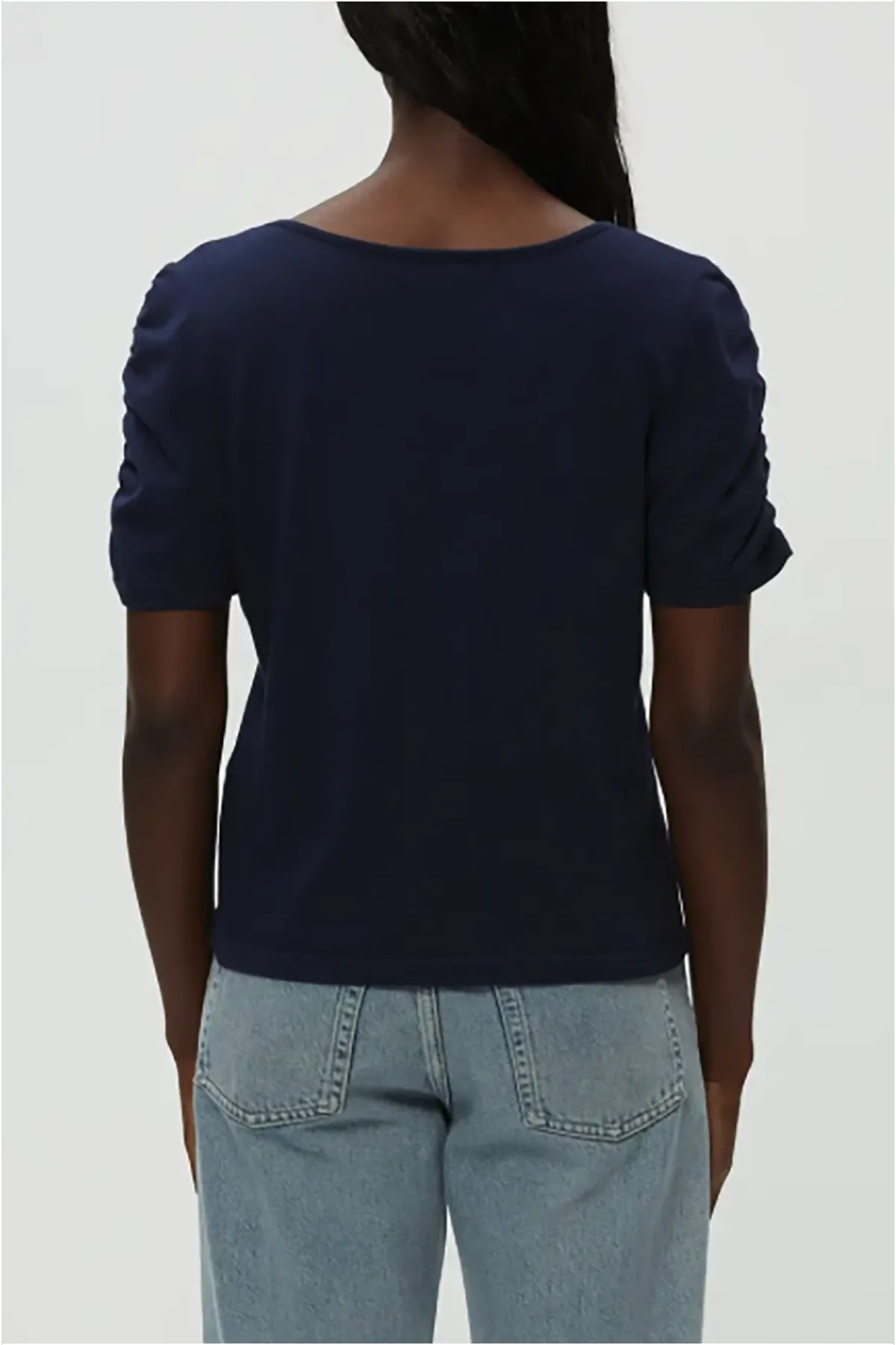 Josie V-Neck Ruched Tee sold by French Cuff product image thumbnail 2