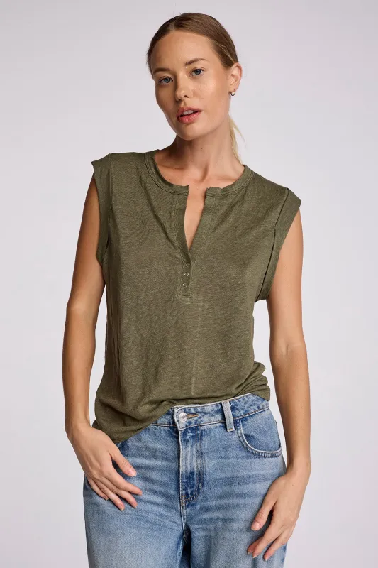 Linen Sky Tee sold by French Cuff