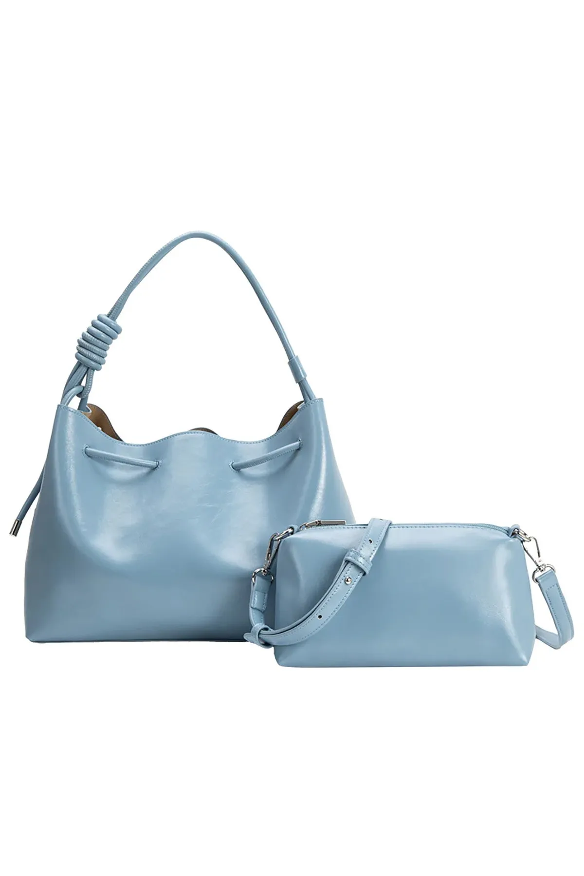 Margot Blue Recycled Vegan Crossbody Bag sold by French Cuff product image thumbnail 2