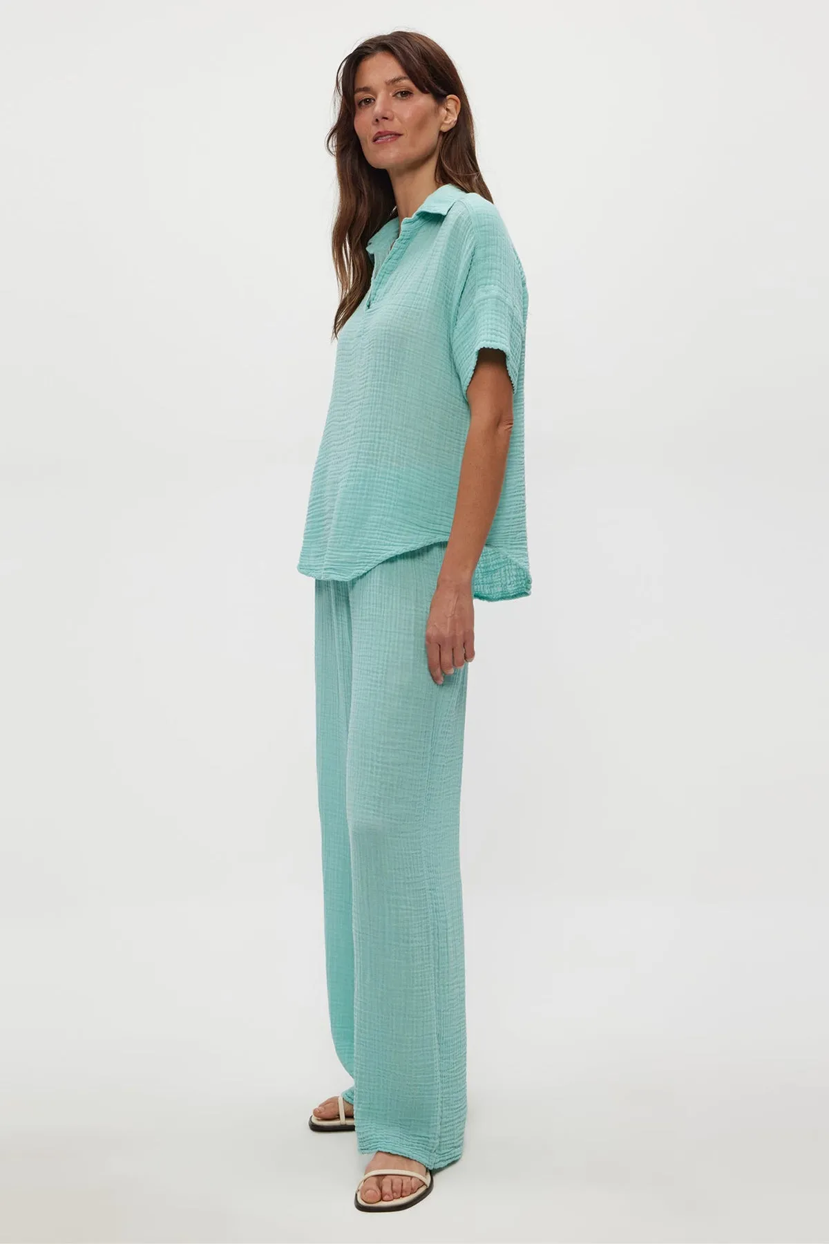 Susie Wide Leg Smocked Waist Pant sold by French Cuff product image thumbnail 2