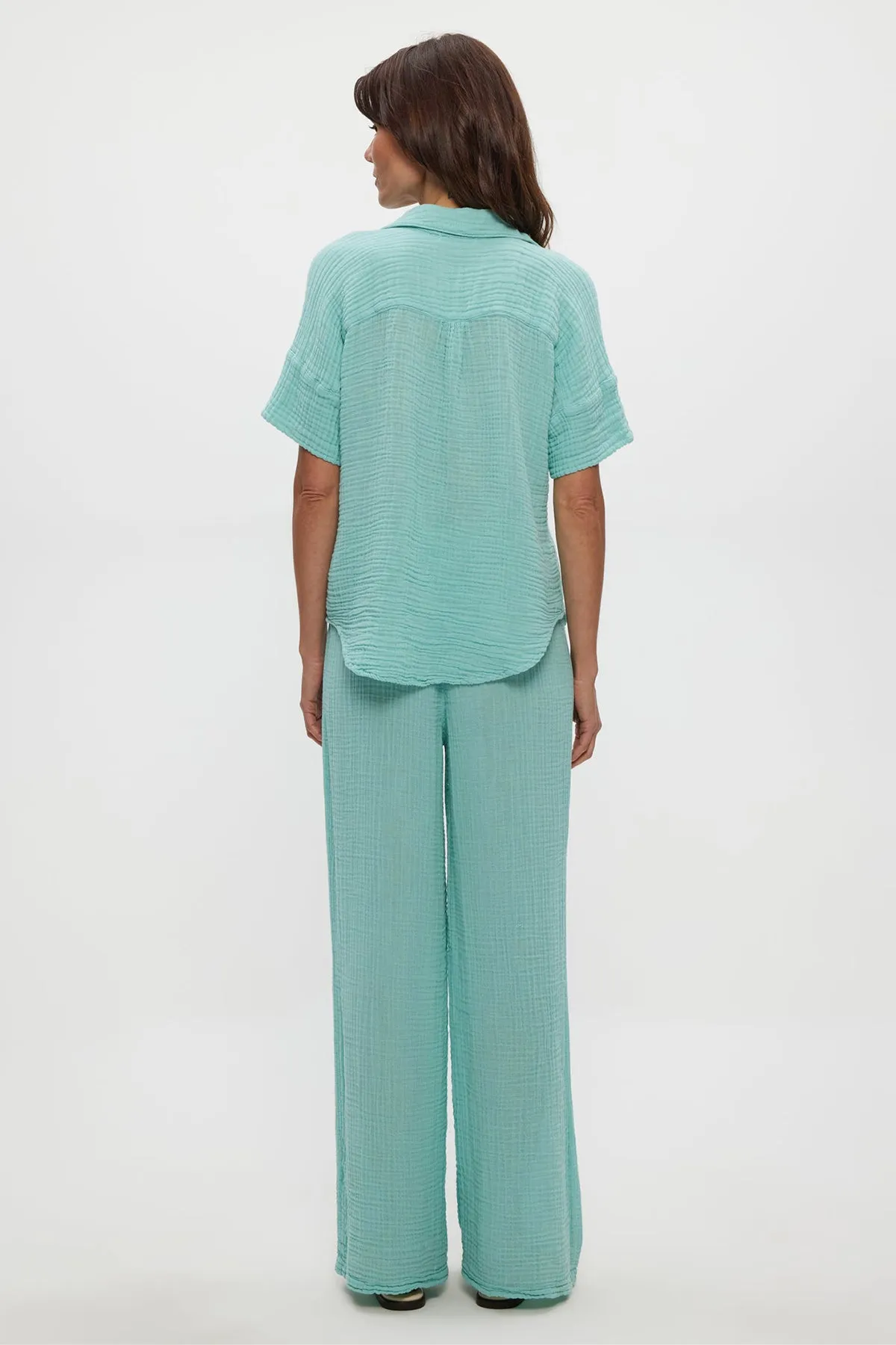 Susie Wide Leg Smocked Waist Pant sold by French Cuff product image thumbnail 3