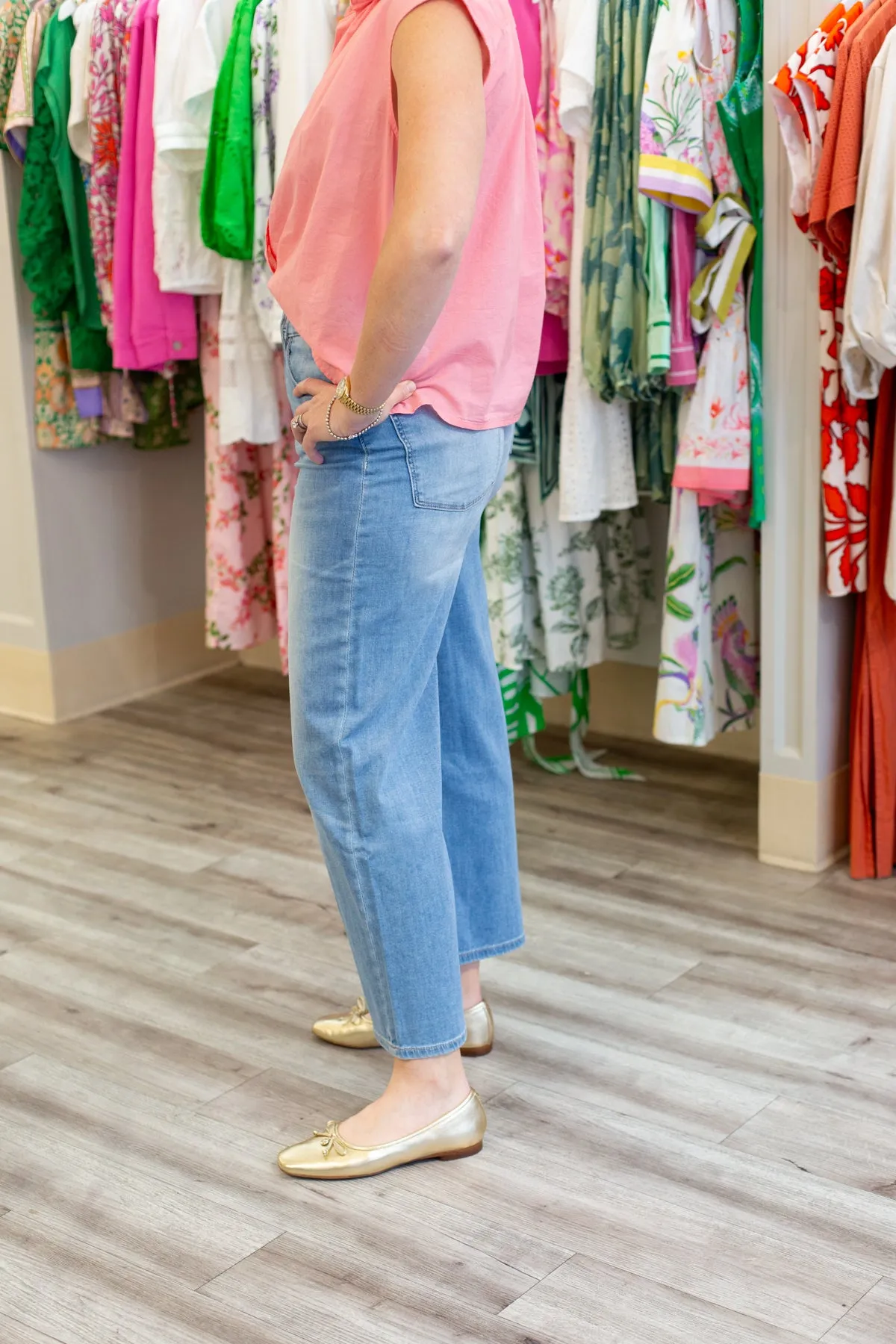 Hepburn Wide Leg High Rise Ankle sold by French Cuff product image thumbnail 3