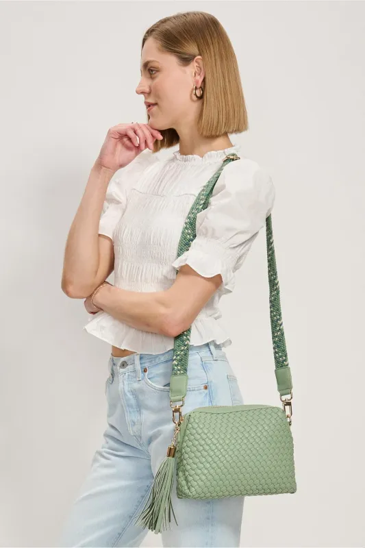 Roxana Woven Crossbody sold by French Cuff
