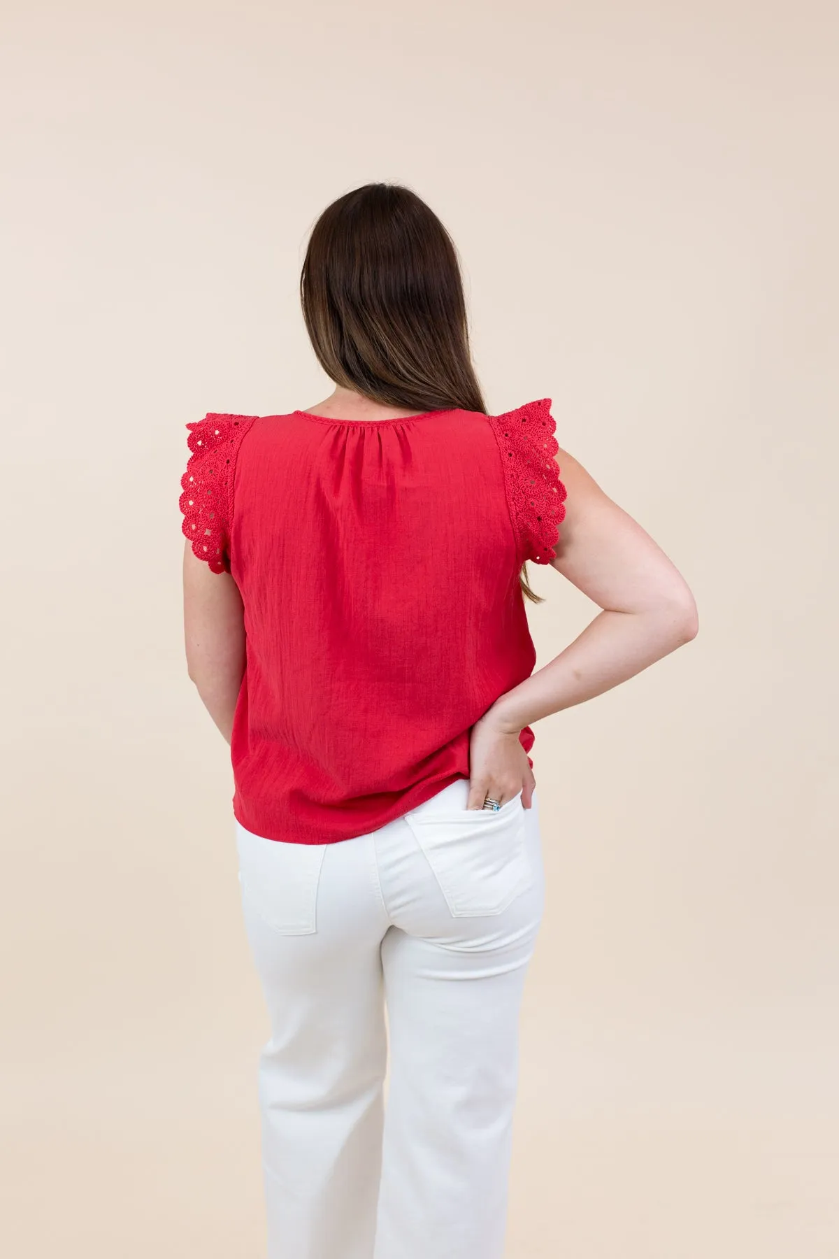 Crochet Short Sleeve Blouse sold by French Cuff product image thumbnail 4