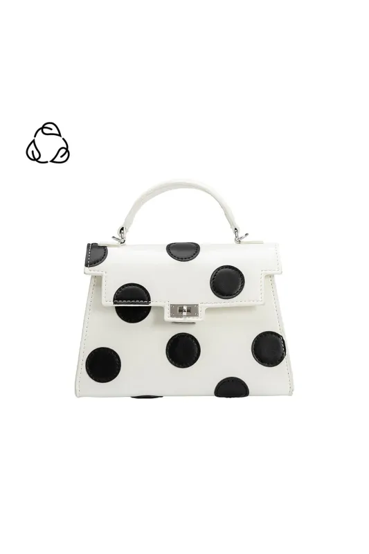 Maisel Vegan Polka Dot Top Handle Bag sold by French Cuff
