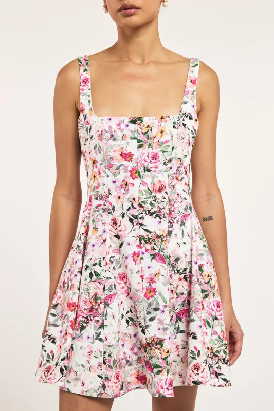 Courtney Floral Linen Dress made by Generation Love