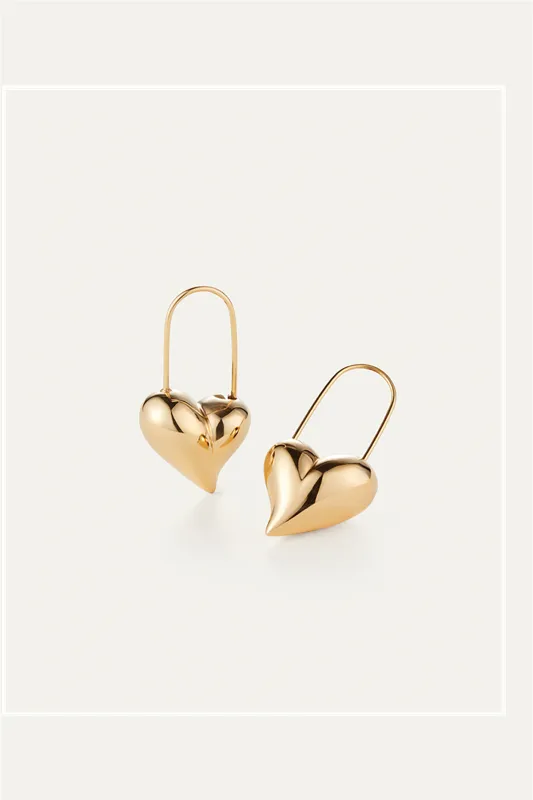 Celeste Heart Earrings sold by French Cuff