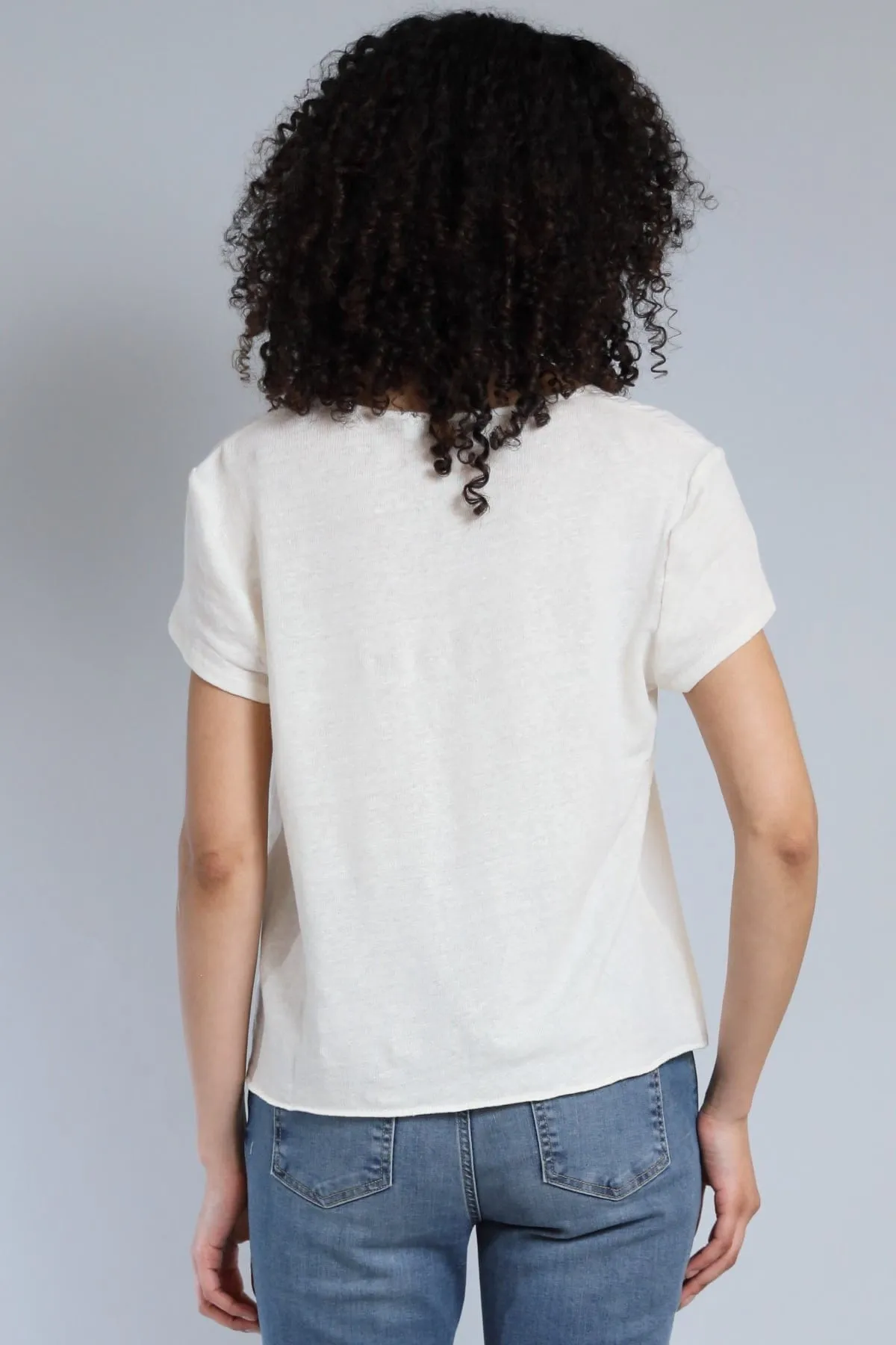 Linen Jersey Hybrid Tee sold by French Cuff product image thumbnail 2