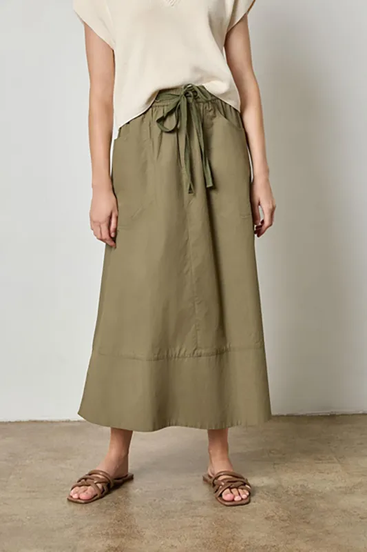 Long Poplin Skirt sold by French Cuff