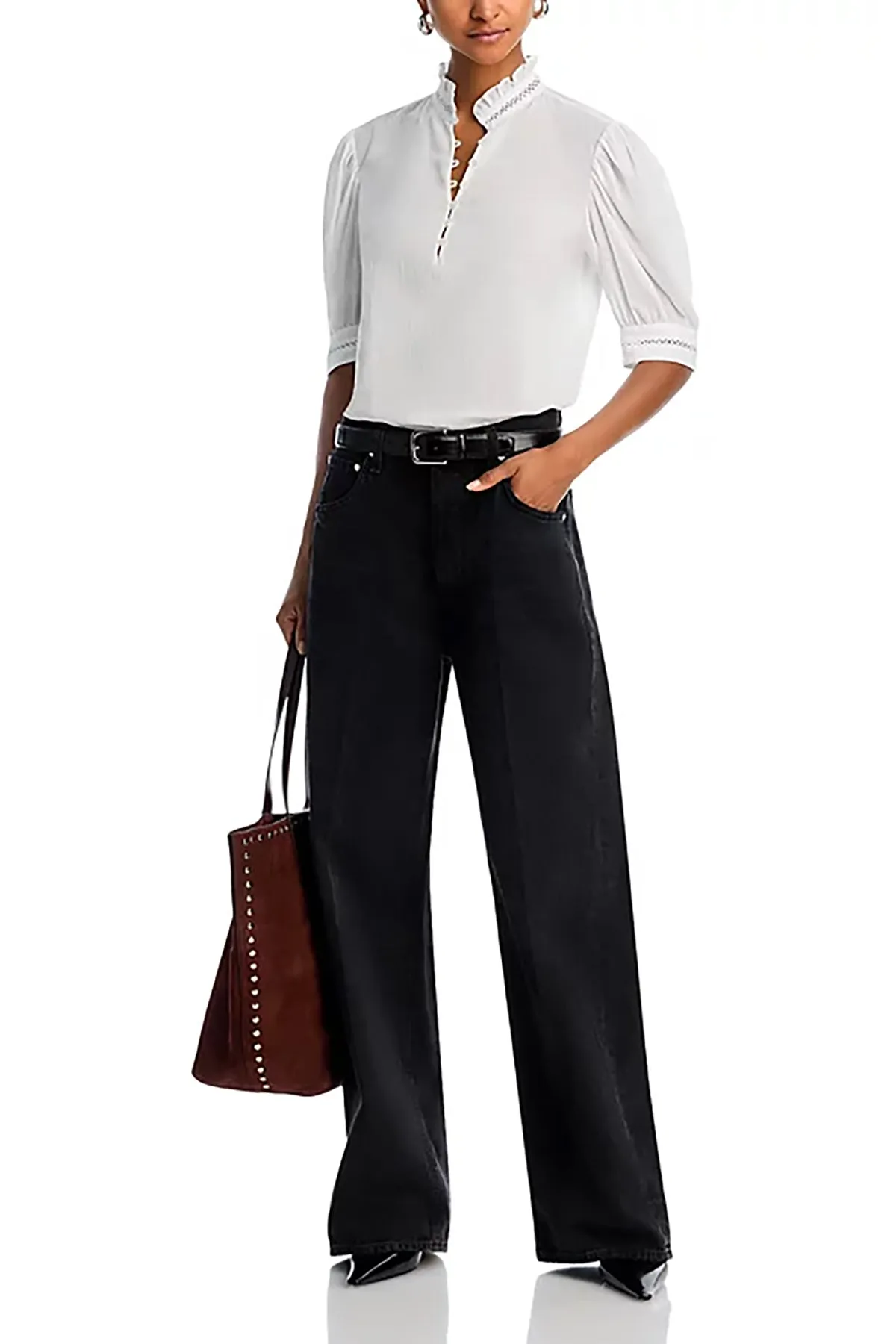 The Ruffle Collar Top sold by French Cuff product image thumbnail 2