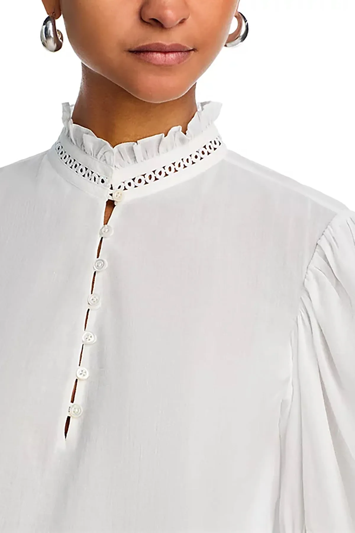 The Ruffle Collar Top sold by French Cuff product image thumbnail 4