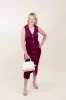 Sleeveless Polo Midi Sweater Dress with Toggle Closure sold by French Cuff